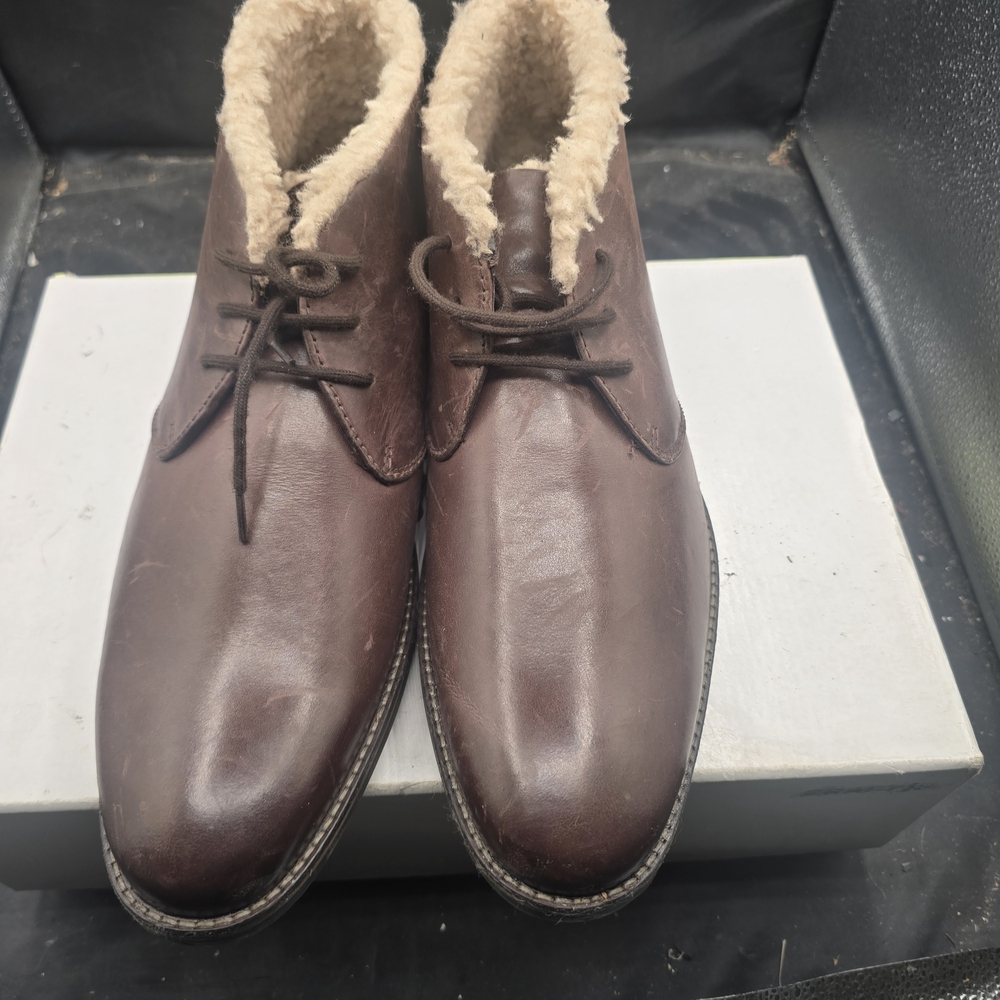 Alfani Brown Chukka Boots with Shearling Lining